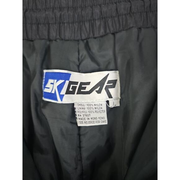 Ski Gear ~Men's Size L~ Black Adjustable Waist Zip Back-Pocket Snow Ski Pants. - Picture 4 of 16